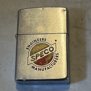Vintage Pat 2517191 Advertising Zippo Lighter Used with Wear Speco Engineers